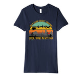 On A Dark Desert Highway Santa Southern Christmas Hippie Premium T-Shirt
