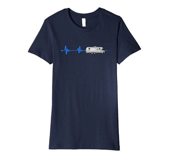 A Great Airstream t-shirt with a blue neon heartbeat!!