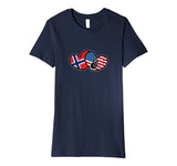 Norwegian American - Heart and National Flags