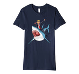 Donald Trump Shark Shirt 4th of July USA America Gift
