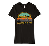 On A Dark Desert Highway Santa Southern Christmas Hippie Premium T-Shirt