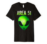 Reptilian Gray Green Alien at Area 51 Premium T-Shirt
