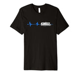 A Great Airstream t-shirt with a blue neon heartbeat!!