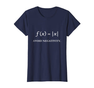 Avoid Negativity - Funny Math T-shirt Nerd Science Gift idea
