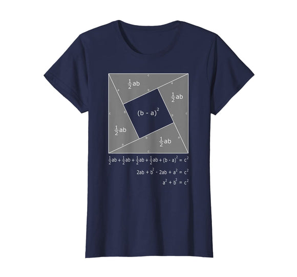 Pythagorean Theorem Algebraic Proof Math T-Shirt