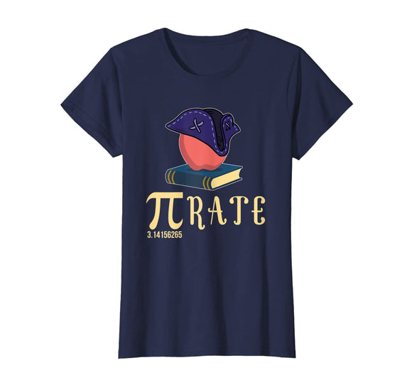Pi Rate Pirate Math Teacher Funny Math Nerd Gift Men Women T-Shirt