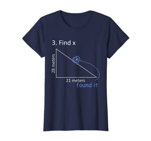 Funny Find X T-Shirt Math Pun Science Student Humor Gift T-Shirt