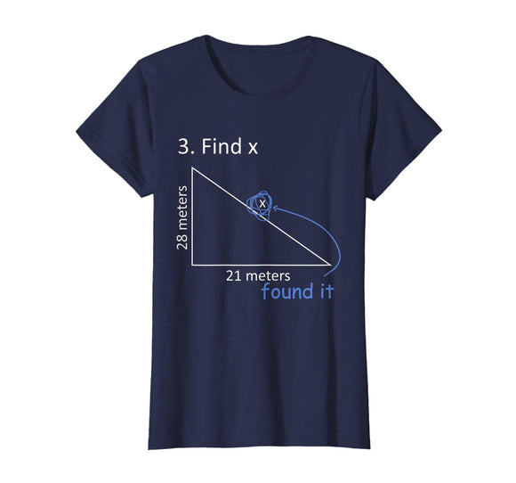 Funny Find X T-Shirt Math Pun Science Student Humor Gift T-Shirt