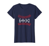 Funny Baseball 6432 Double Play T-Shirt I Gift 6+4+3=2 Math