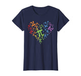 Pi Day Shirt Rainbow Heart Math LGBT Gay Lesbian Pride Gift