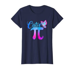 Cute &amp; Funny Cutie Pi Math Pie Butterfly T-Shirt