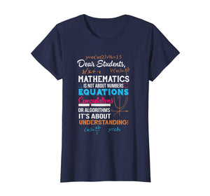T-Shirt For Math Teacher. Gift Ideas For Parents From Son.