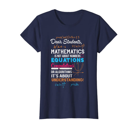 T-Shirt For Math Teacher. Gift Ideas For Parents From Son.