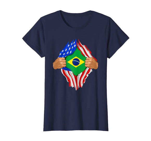 Brazilian Blood Inside Me T-Shirt | Brazil Flag Gift