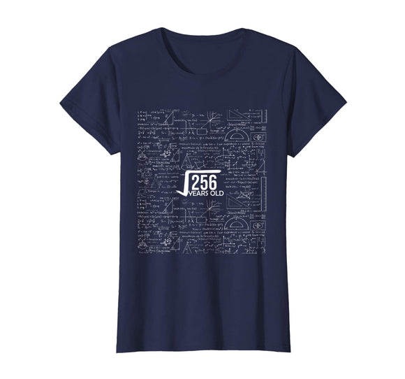 gift for 16 year old 256 Square Root of 256 shirt math