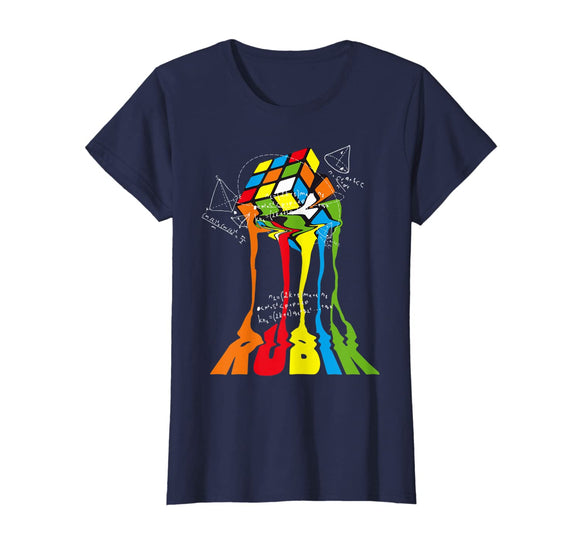 Melting Rubik Cube Math T-Shirt