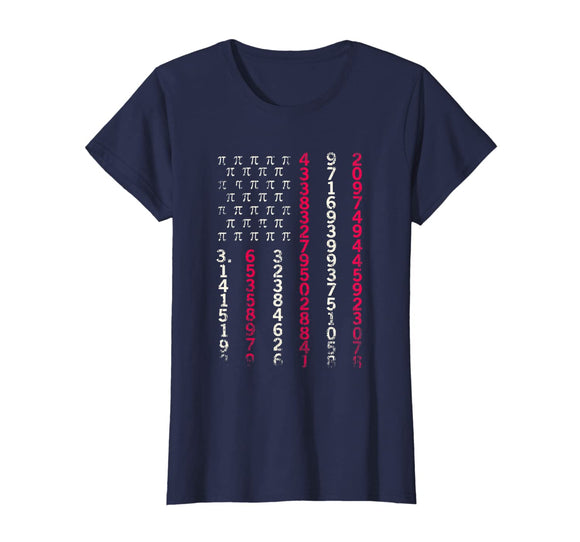 Pi American Flag - Pi Day Shirt For Math Student & Teacher