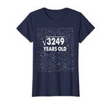 Square Root of 3249: 57th Birthday 57 Years Old T-Shirt Math T-Shirt