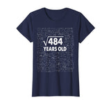 Square Root of 484: 22th Birthday 22 Years Old T-Shirt Math T-Shirt