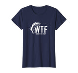 WTF Where's The Fish Men's Funny Fishing T-Shirt