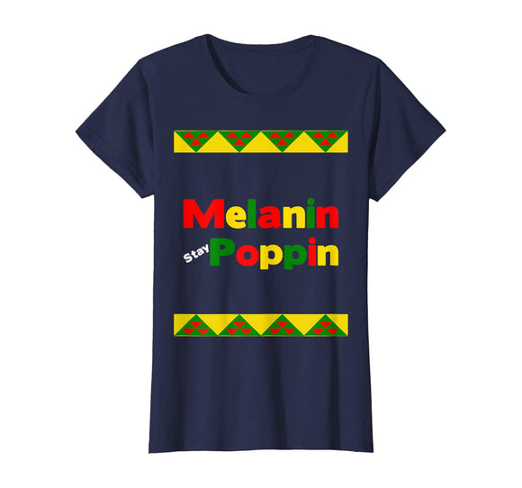 Vintage Black History Month Melanin Poppin Quote Tee Shirt