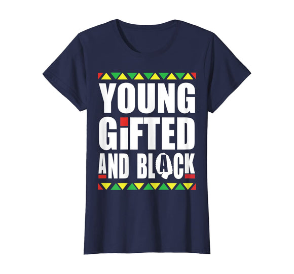 Young Gifted and Black history month t shirt