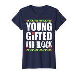 Young Gifted and Black history month t shirt
