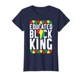 Educated Black King T-Shirt African Pride History Month Gift T-Shirt