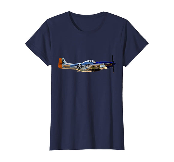 P-51 Mustang WWII Fighter Plane US Military Aviation History T-Shirt