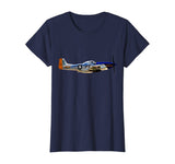 P-51 Mustang WWII Fighter Plane US Military Aviation History T-Shirt