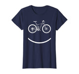 Bike Smiley Face Funny MTB Cycling Gift design T-Shirt