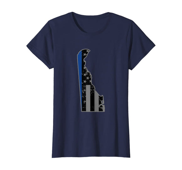 Delaware State Police Shirt Thin Blue Line Flag Shirt