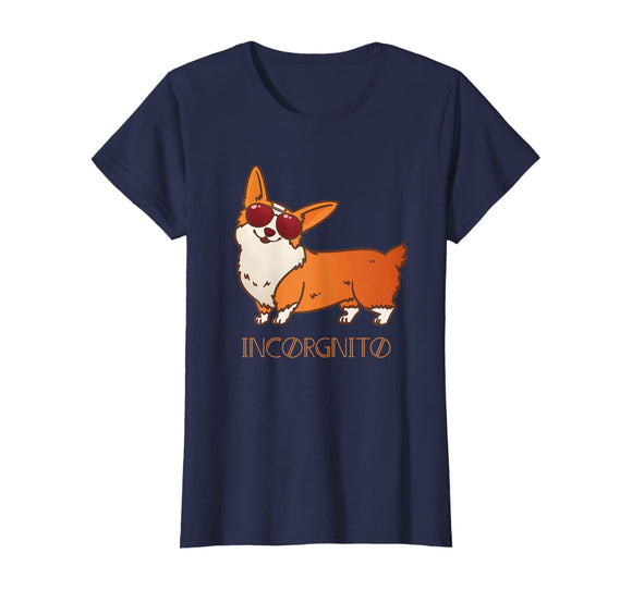 Funny Corgi T-Shirt Incorgnito Dog Pun Shirt Cute Pet Tee