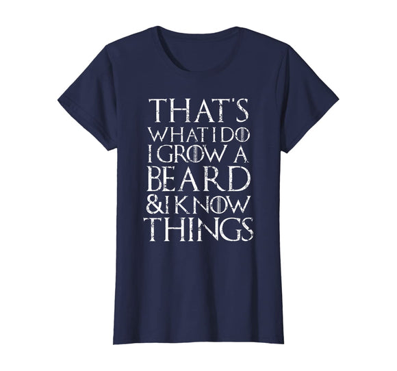 Funny beard T Shirt Cool I grow facial hair man men gift tee