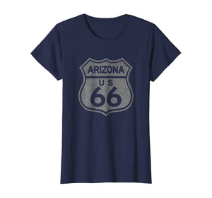 Arizona Historic Route 66 Retro Distressed Graphic T-Shirt