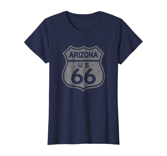 Arizona Historic Route 66 Retro Distressed Graphic T-Shirt