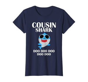Cousin Shark T-Shirt Doo Doo Doo Funny Cousin Birthday Gift T-Shirt