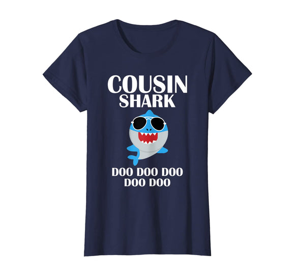 Cousin Shark T-Shirt Doo Doo Doo Funny Cousin Birthday Gift T-Shirt