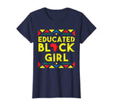 Black History Shirt Educated Black Girl African Colors Gift