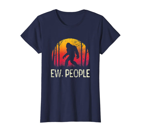 Vintage Retro Ew People Bigfoot T Shirt Funny Sasquatch Gift