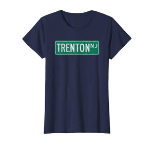 Retro Style Trenton NJ Street Sign T-Shirt