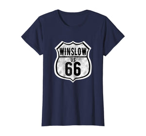 Winslow Arizona Historic Route 66 Distressed Graphic T-Shirt