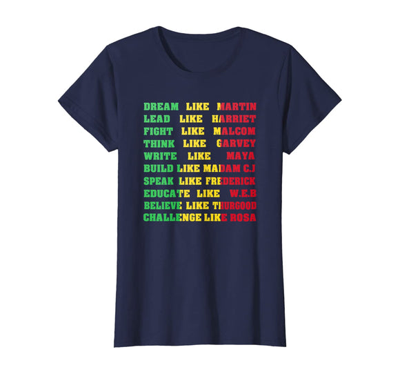 Black History T shirt - Black Inspirational Power Quotes Tee T-Shirt