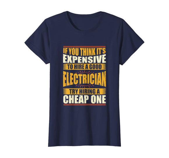 Mens Womens Funny Electrician Shirts Electrical Engineer Tee