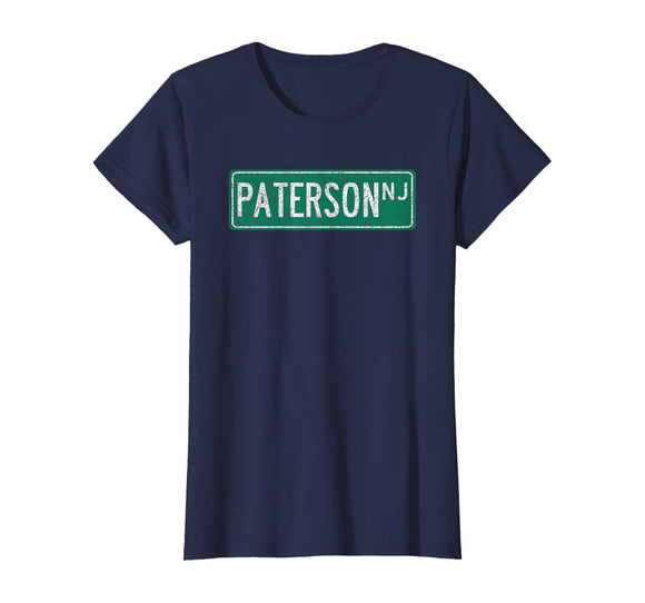Retro Style Paterson NJ Street Sign T-Shirt