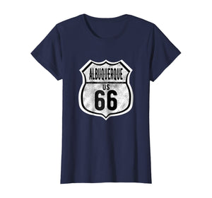 Albuquerque New Mexico Historic Route 66 Distressed T Shirt