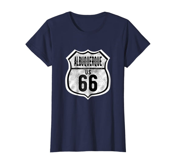 Albuquerque New Mexico Historic Route 66 Distressed T Shirt