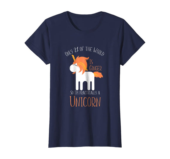 Funny Redheads Tshirt for Women and Kids Ginger Unicorn