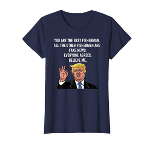 Trump Fisherman Funny Fisher Hook Gifts Shirt