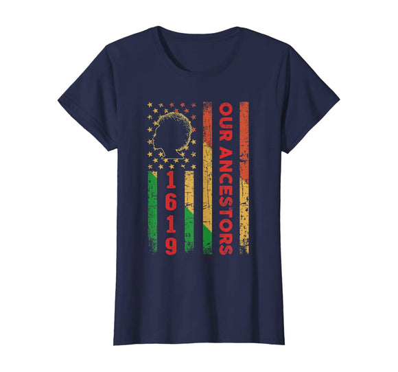 1619 Our Ancestors African American Black History Vintage T-Shirt